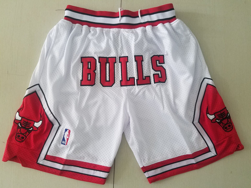 Men 2019 NBA Nike Chicago Bulls white shorts->miami heat->NBA Jersey